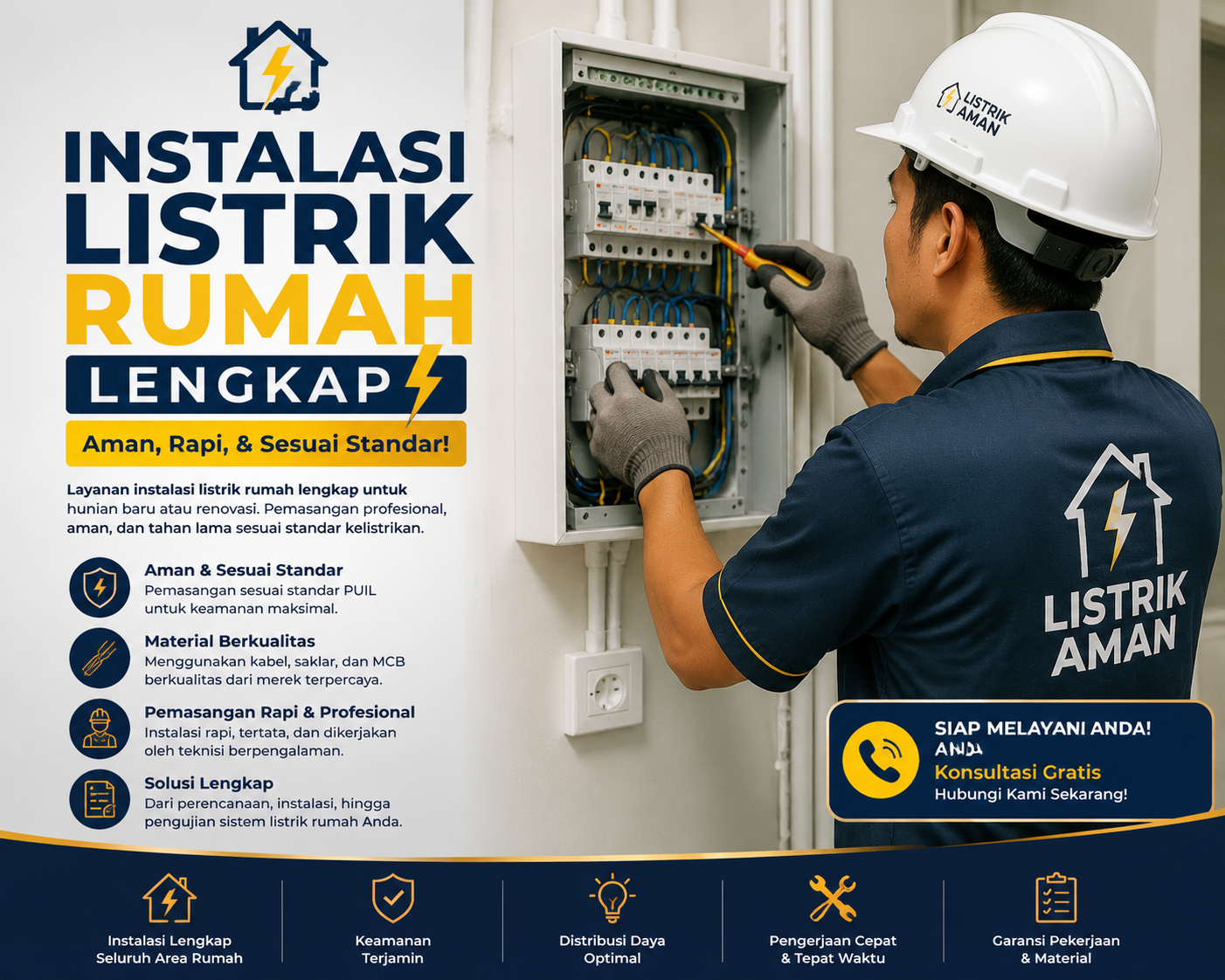 Instalasi Listrik Rumah Lengkap